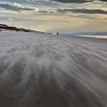 Tempête de sable à Lacanau océan