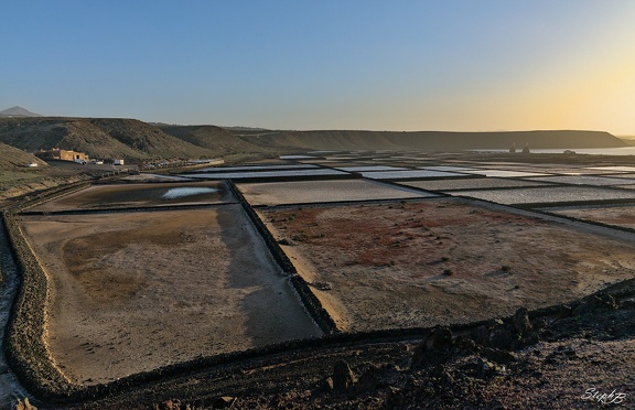Coucher de soleil sur les Salinas de Guinate