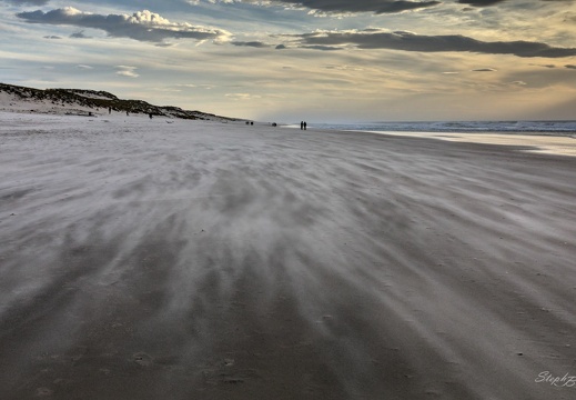 Tempête de sable à Lacanau océan