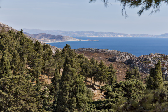 Cote sud vue du monastère de Preveli